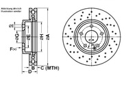 фото thumb №1, Ate тормозные диски тормозные 2szt mercedes перед c117 w176