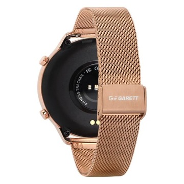 Smartwatch damski Garett Bonita złoty ROZMOWY TRENING KROKI KCAL TETNO SMS