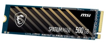 Твердотельный накопитель MSI Spatium M450 500 ГБ M.2 PCIe Gen4 NVMe