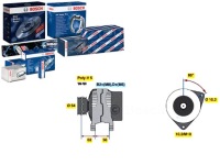 Купити Генератор 14v 100a opel astra g astra g classic, фото thumb