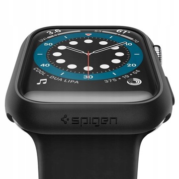 Чехол для Apple Watch 4/5/6/SE (44 мм) черного цвета — SPIGEN Thin Fit