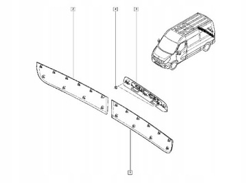 фото thumb №4, Планка зовнішній renault master 10 двері зад
