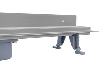 Odpływ liniowy PRZYŚCIENNY VOGI ruszt SZKŁO CZARNE 80 cm NISKI SYFON fi 50