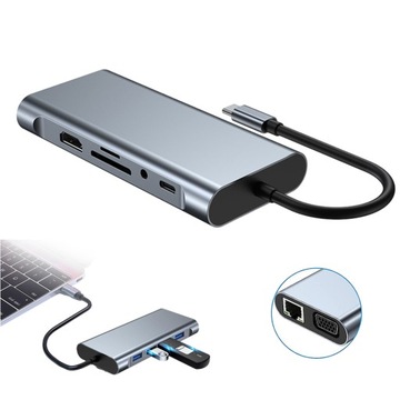 УНИВЕРСАЛЬНАЯ ДОК-СТАНЦИЯ USB-C С ПОРТОМ RJ45 ETHERNET