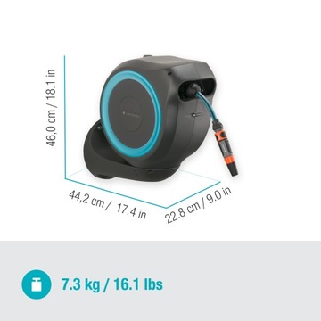 Gardena RollUp S катушка настенная Шланг 15м 11мм Морозостойкий Круглый год