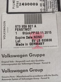 фото thumb №6, Двигатель подъёма стёкла audi a4 a5 оригинальный номер 8t0959801a