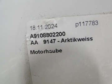 фото thumb №13, Mercedes sprinter 907 910 капот крышка двигателя a9108802200 147 arktikweiss