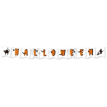Набор оранжевых гирлянд и воздушных шаров HALLOWEEN