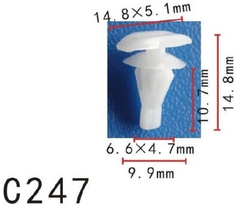 10X SPINKI USZCZELKI DRZWI TOYOTA HONDA MITSUBISHI