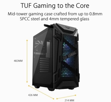 Asus TUF Gaming GT301 90DC0040-B49000, Корпус для компьютера