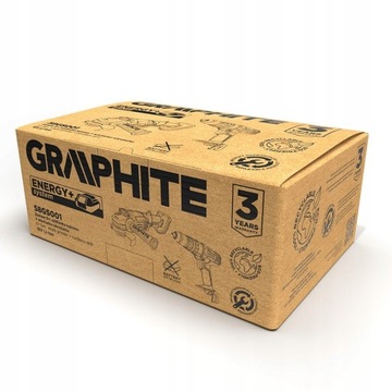 НАБОР GRAPTITE ENERGY + УДАРНАЯ ОТВЕРТКА 58G010 + ШЛИФОВАЛЬНАЯ ШЛИФОВКА 125 мм 58GE130