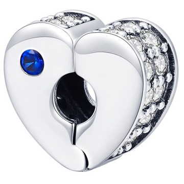 Бусины CHARMS HEART, серебро 925 пробы
