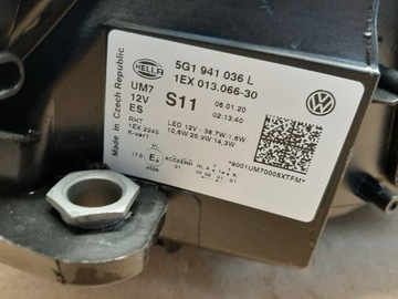 фото thumb №9, Лампа правая vw golf 7 vii рестайлинг полный led