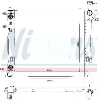 Купити Радіатор води 606482 nissens hyundai, фото thumb