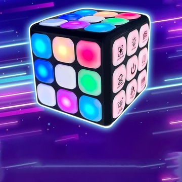 СВЕТЯЩИЙСЯ КУБ ИГРУШКА ЭЛЕКТРОННЫЕ ПОРТАТИВНЫЕ ИГРЫ СВЕТОДИОДНЫЙ КУБИК РУБИКА POP IT GAME