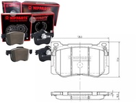 фото thumb №1, Гальмівні колодки гальмівні hyundai genesis 08 перед 17mm