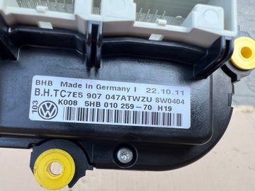 VW TRANSPORTER T5 LIFT Панель кондиционера ОРИГИНАЛ