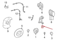 Купити Mercedes-benz slk r171 передній кронштейн супорт a0004207615, фото thumb