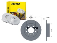 фото thumb №1, Textar гальмівні диски гальмівні 2szt. hyundai задня coupe 01