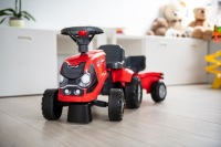 FALK Трактор детский Case IH Ride-On Red с прицепом + аксессуары с 12 месяцев