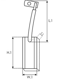 фото thumb №6, Щетка угольная, генератор as-pl ab6001