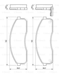 Тормозные колодки тормозные перед 986 424 714 bosch kia Доставка, фото thumb