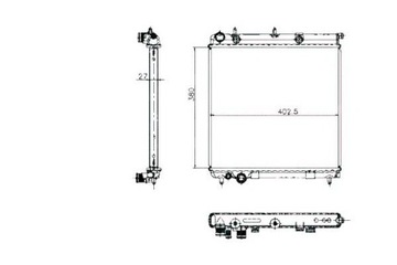 фото thumb №1, Nrf радиаторов двигателя citroen c3 i 1.4 02.02-11.10