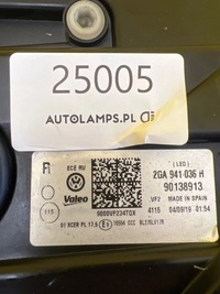 фото thumb №2, Лампа правая vw t-roc full led 2ga941036h