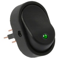 фото thumb №1, Переключатель выключатель 12v 24v 30a led зелёный