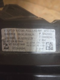 Фара фара volvo s60 full led active high beam система 32420502 Зі Шроту, фото thumb