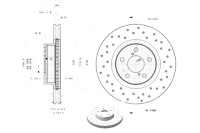 фото thumb №1, Brembo тормозные диски тормозные перфорированные subaru brz fore