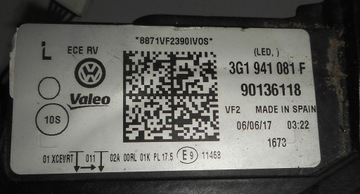 фото thumb №11, Vw passat b8 лампа ліва передня перед 3g1941081f na запчастини