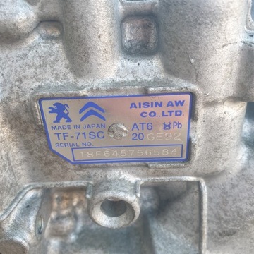 фото thumb №6, Коробка передач коробки передач tf-71sc aisin peugeot citroen