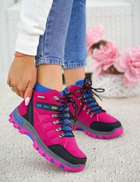 Buty Treckingowe Trapery Tech Mountain Różowe 36