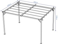 PERGOLA SPRINT PLUS терраса на крыше 3х4 м Антрацит/Серый с рулонными шторами