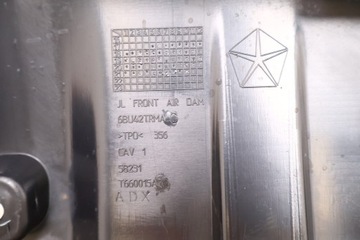 фото thumb №6, Jeep wrangler jl 18- накладка бампера перед 6bu42trma