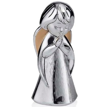 Figurka aniołka na prezent na chrzest dekoracyjna H 10 cm