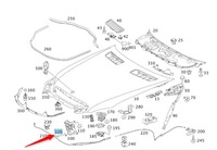 фото thumb №1, Язичок відкривання капот mercedes s klasa w221