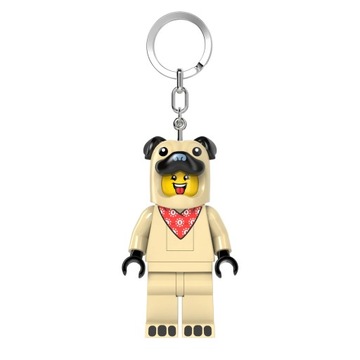 Brelok do kluczy LEGO Minifigures Mops z latarką