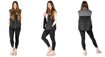 BEZRĘKAWNIK PODGRZEWANY JAZDY KONNEJ KAMIZELKA OCIEPLANA PLUS SIZE XXL