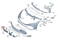 фото thumb №11, Тримач номерного знака реєстраційний na переднє бампер mb eqs v297 a2978805900