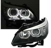 Купить Фары bmw e60 e61 03-07r белый кольца led depo + двигатели reg. бесплатно, фото thumb