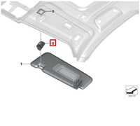 фото thumb №12, Bmw 7 g11 sun козирок support кронштейн 51167418904