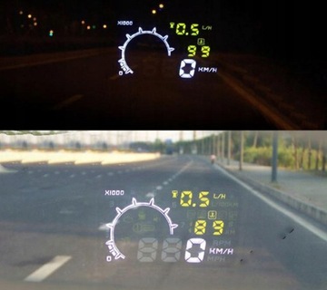 HUD дисплей с часами, проектор OBD2 5,5 дюйма