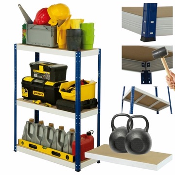 HELIOS металлическая полка для мастерской и склада 90x100x40см 3Px275kg ПОЛЬСКИЙ