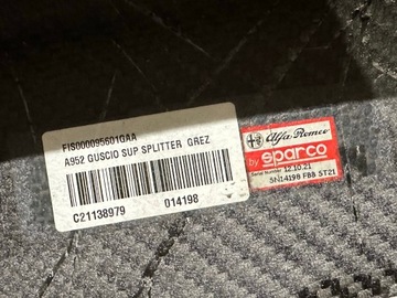 фото thumb №10, Alfa romeo giulia карбон спойлер накладка защита карбон