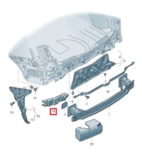 фото thumb №11, Audi q5 ii fy 2016- абсорбер пенополистирол бампера правый задняя 80a оригинал