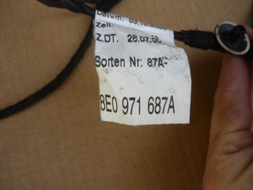 фото thumb №11, Жгут дверь правый зад audi a4 b6 b7 8e0971687a исправная