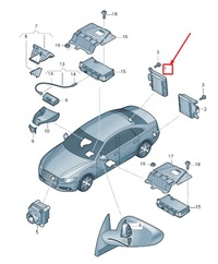 фото thumb №1, Audi rs7 sportback 4g lane change assist керування unit 4g0907566m