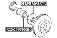фото thumb №2, Підшипник колеса lexus перед rx 08- febest #petrolhead pro+ kit7